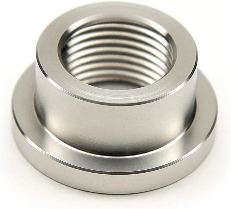 AdaptorMount G 3/8" (BSPP) Stainless Steel 304 Female Threaded Stepped Weld Bung Mounting Fitting (OD 7/8") with Top Head (OD 1.1") - Image 2